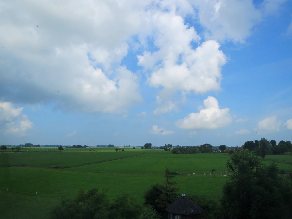 Uitzicht vanaf de kerk, Klein Wetsinge