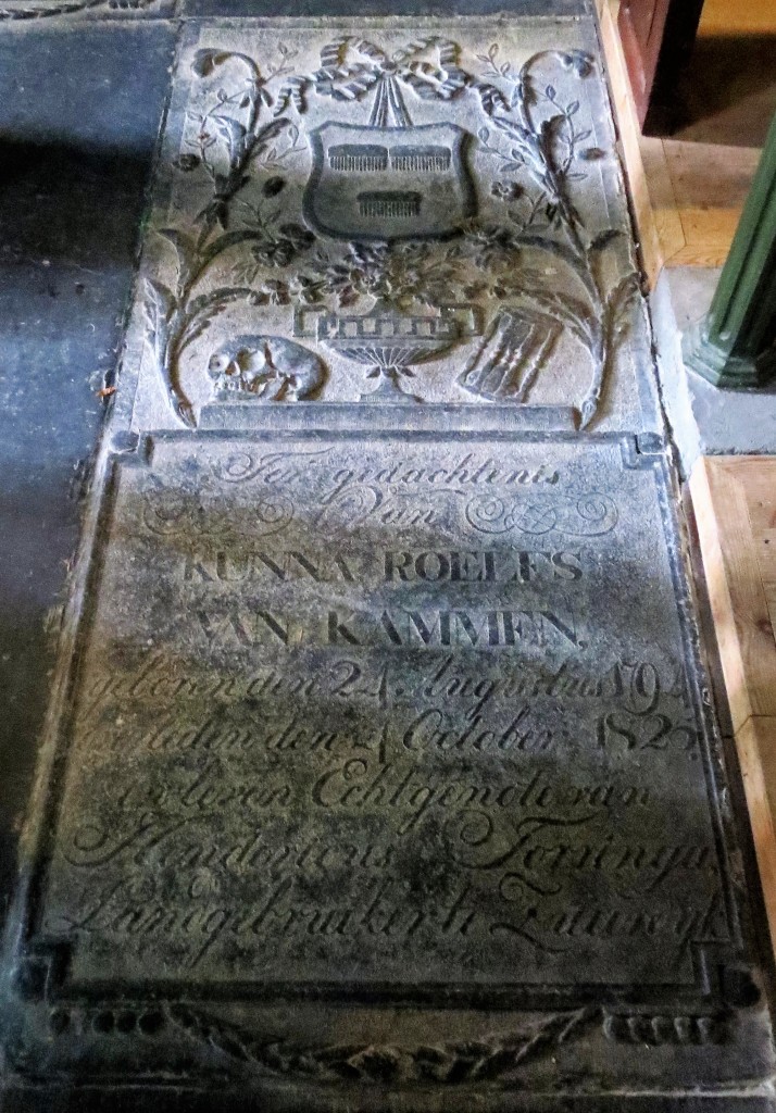 Grafsteen van een lid van de 'Van Kammen'-familie