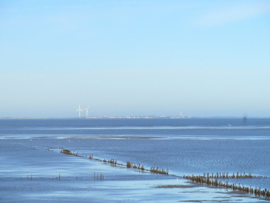 In de verte ligt Borkum!