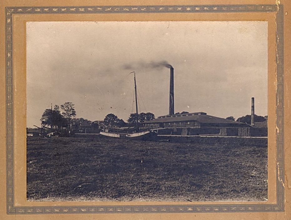 Steenfabriek Rusthoven, Eekwerd/Wirdum, 1925 (foto via Hans Zant)